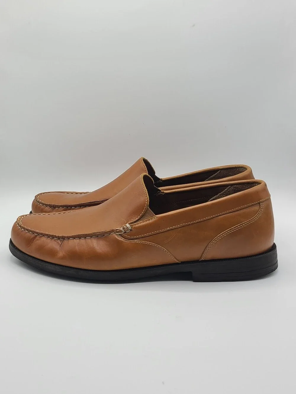 Rockport Tan Leather Slip-on Loafers 11 Wide